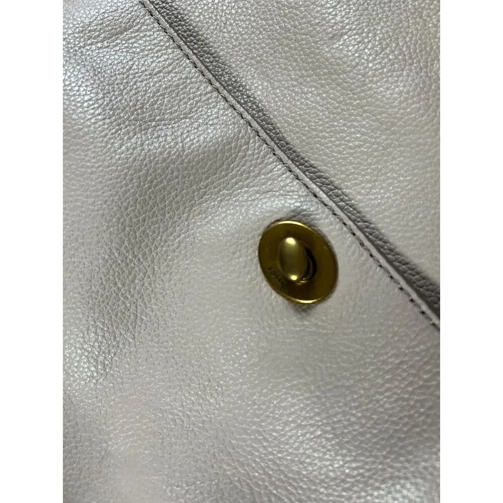 Fossil Light Tan Leather Hobo Bag